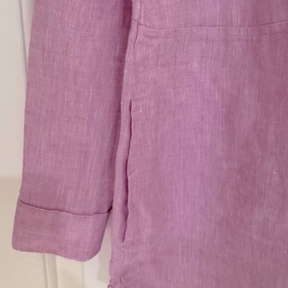 J. Jill Love Linen Popover Tunic in Lilac Size XS Petite - Picture 9 of 9